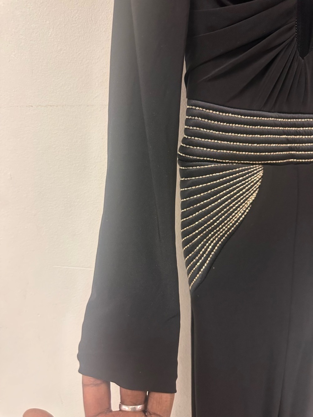 Zhivago Elegant Black Long Sleeve Dress - Picture 7 of 9